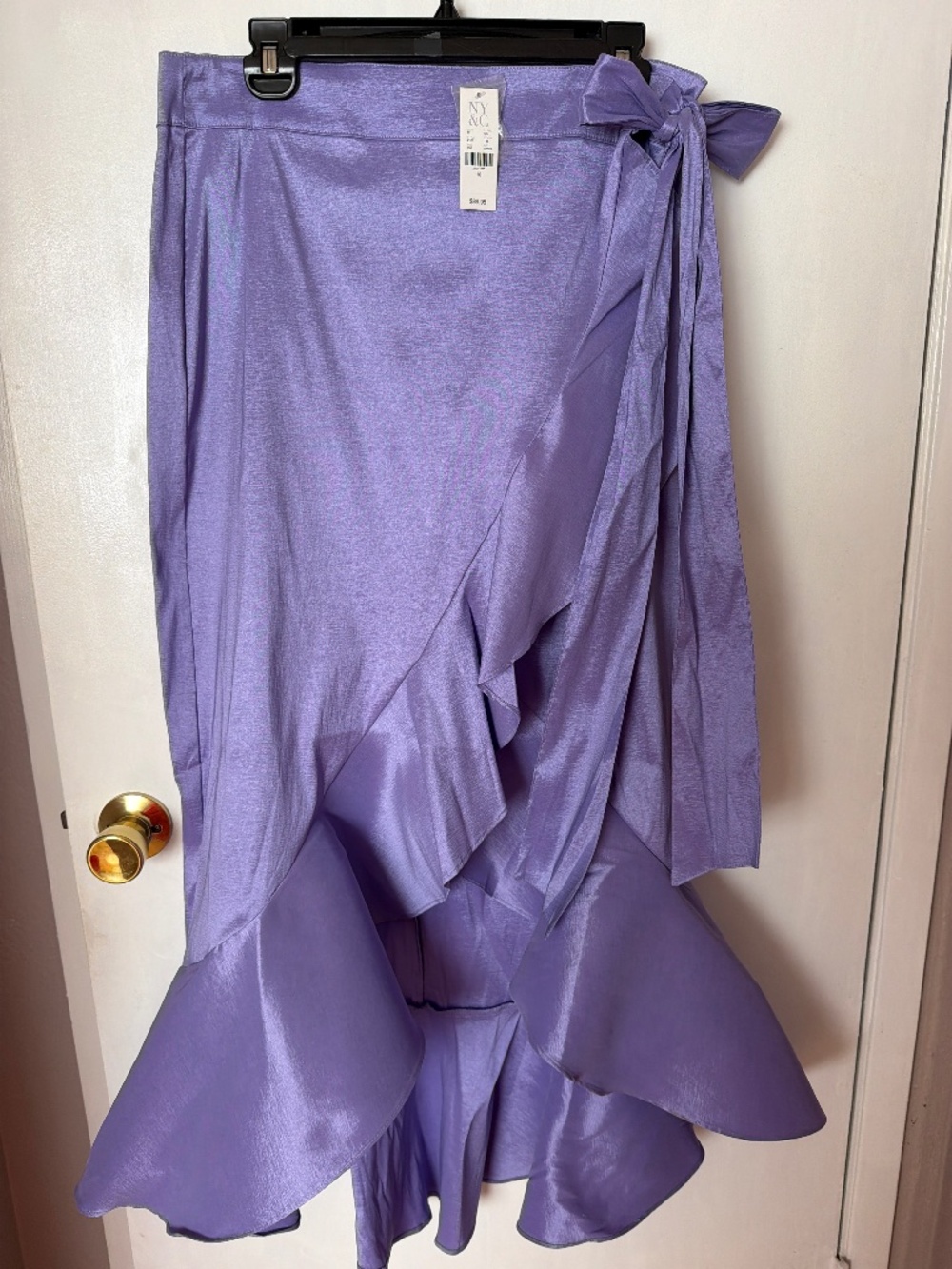 Lavender Purple Asymmetrical Wrap Skirt – New with Tags 💜